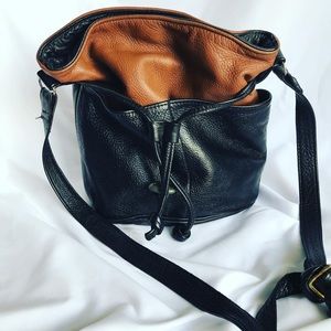 Indian Summer Leather Design Bucket Bag